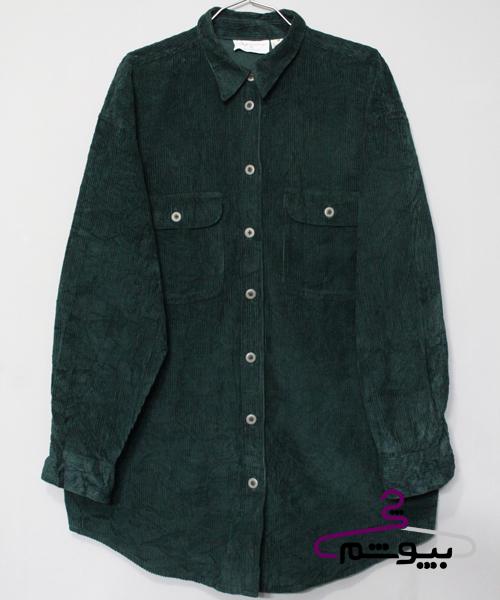 پیراهن کبریتی درشت سبز کله غازی